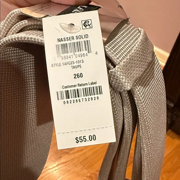 Alfani Beige Tie and Bow Tie pocket square Set NWT